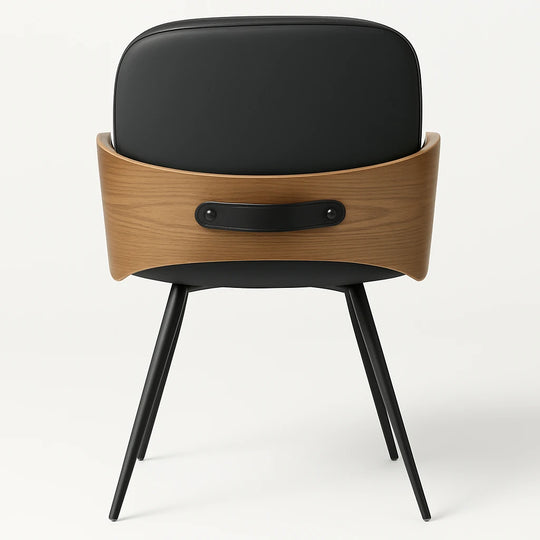 3579 FIX WITH BACK WOOD COLOR PU BLACK