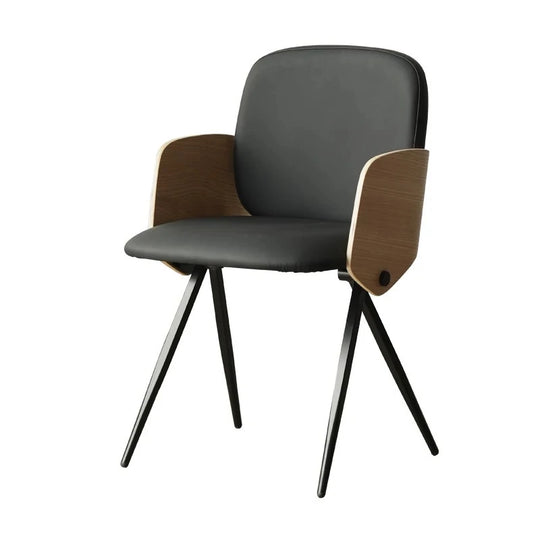 3579 FIX WITH BACK WOOD COLOR PU BLACK