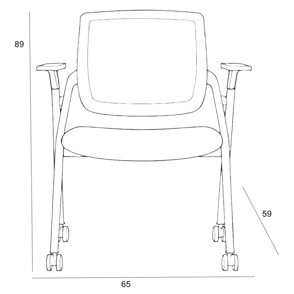 CHAIR 2414 FIX ON WHEEL