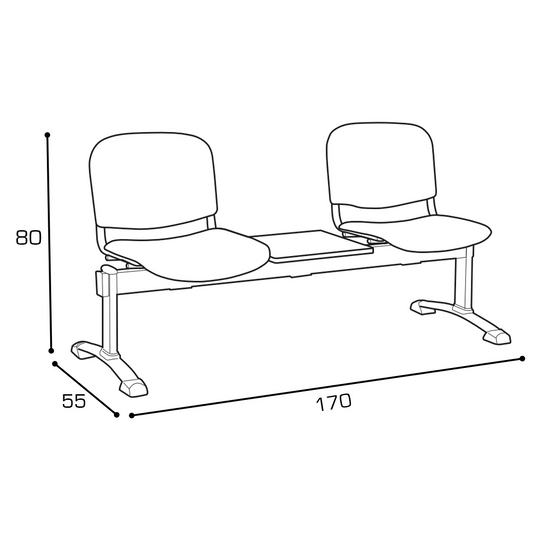 COMFORT T-LEGS BENCH