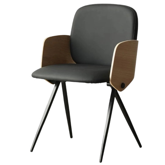 3579 FIX WITH BACK WOOD COLOR PU BLACK