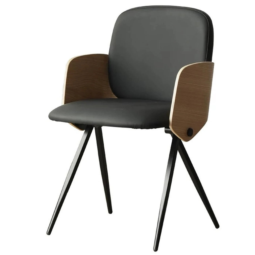 3579 FIX WITH BACK WOOD COLOR PU BLACK